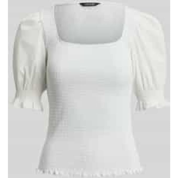 Slim fit kreuk T-shirt van puur katoen