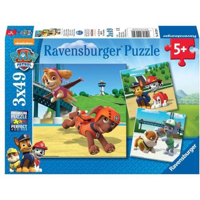Ravensburger PAW Patrol: Team op 4 Poten - 3x49 stukjes - kinderpuzzel