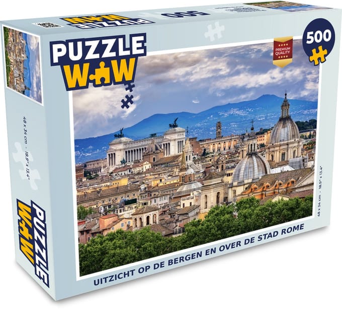 Puzzel Rome - Uitzicht - Italië - Legpuzzel - Puzzel 500 stukjes