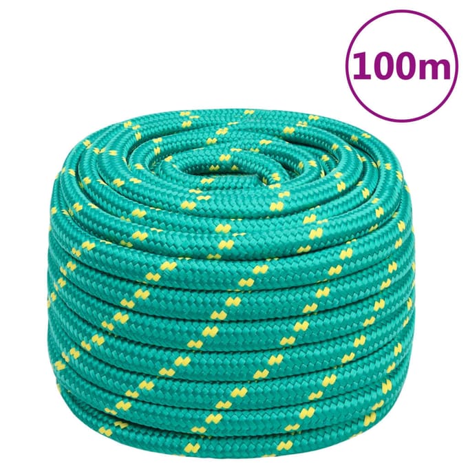 vidaXL - Boottouw - 20 - mm - 100 - m - polypropyleen - groen