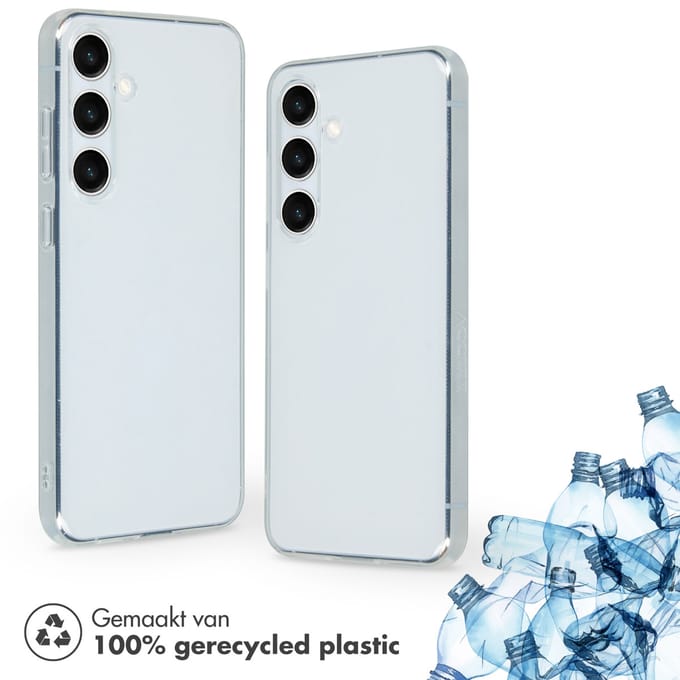 Accezz 100% Recycled Clear Backcover voor de Samsung Galaxy S24 Plus - Transparant