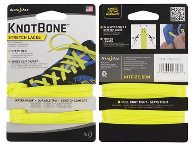 Nite Ize - Knotbone - Stretch laces - Geel