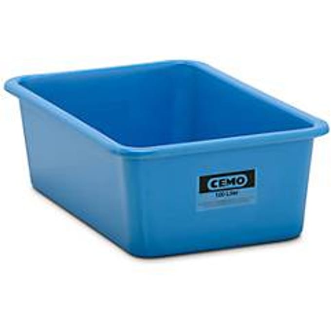 Rechthoekige container Standaard, GFK, 100 l, blauw
