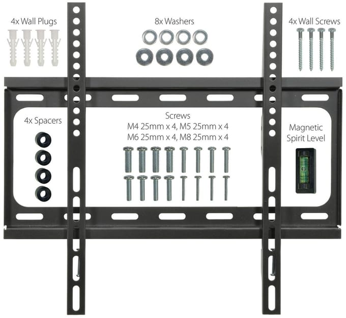 AV:Link Vaste tv-muurbeugel 400x400 Max (26-65)