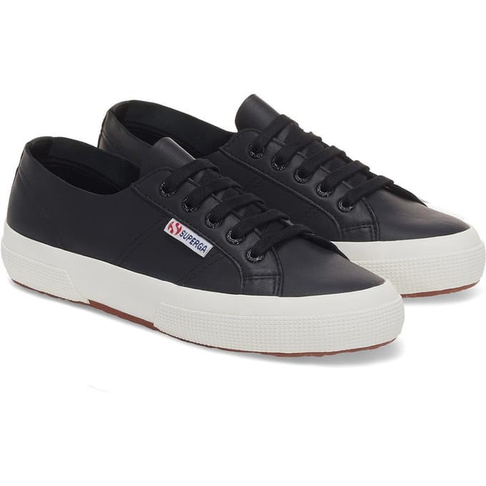 Superga Dames/Dames 2750 Nappaleer Trainers (Zwart/Avorio)