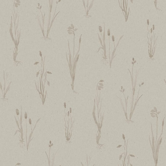 Boråstapeter Vliesbehang 4711 - Woodland - Botanisch Beige - 53cm x 10.05m
