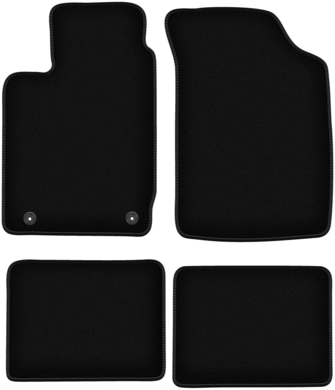 BASIC zwarte veloursmatten voor: Renault Clio II hatchback (1998-2005)
