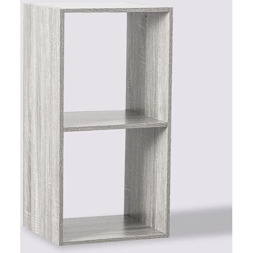 5five Furbulous houten plank met 2 compartimenten - mixgrijs