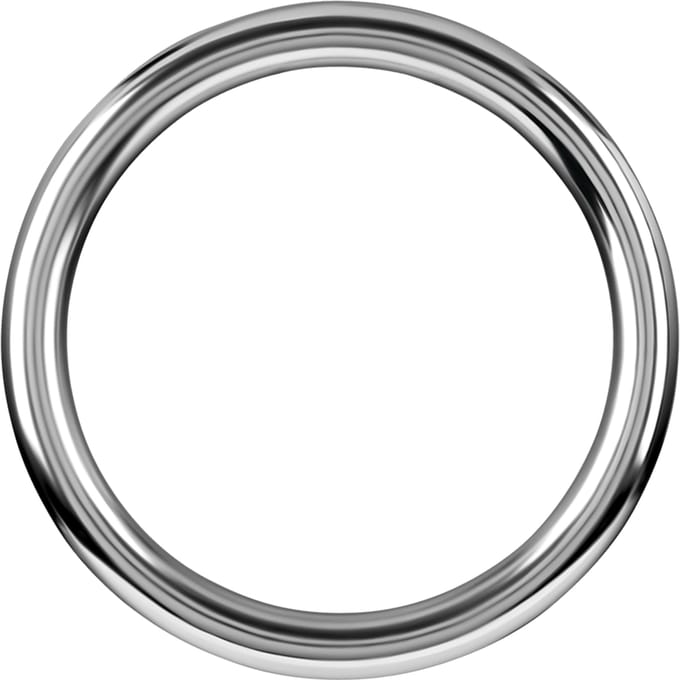 Rimba - Gegoten RVS Cockring - Dikte 8 mm 55 mm