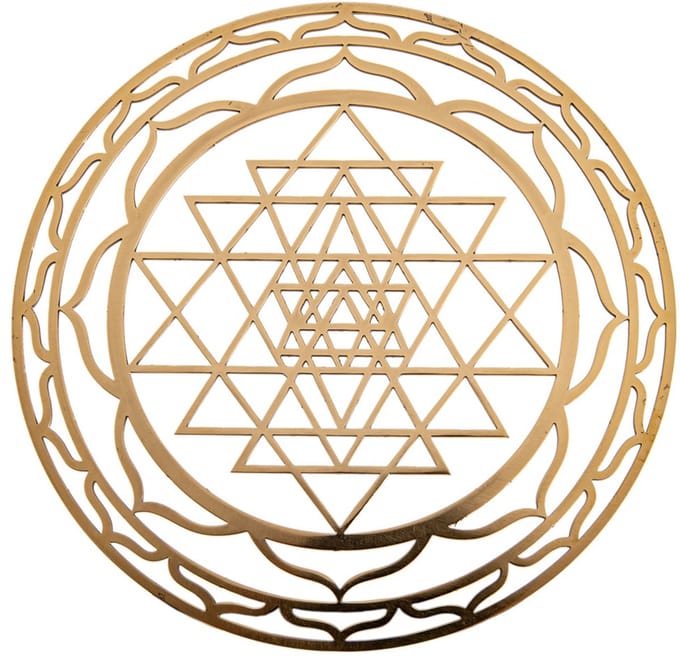 Shri Yantra van messing 15 cm
