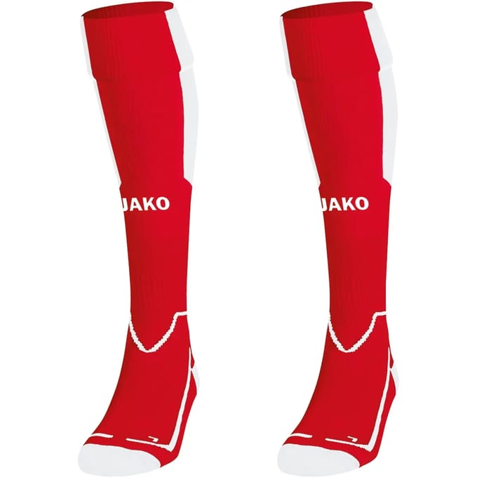 Jako Lazio Voetbalkousen - Wit / Rood | Maat: 39-42