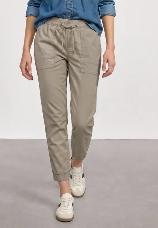 Slim Leg broek in papertouch kwaliteit