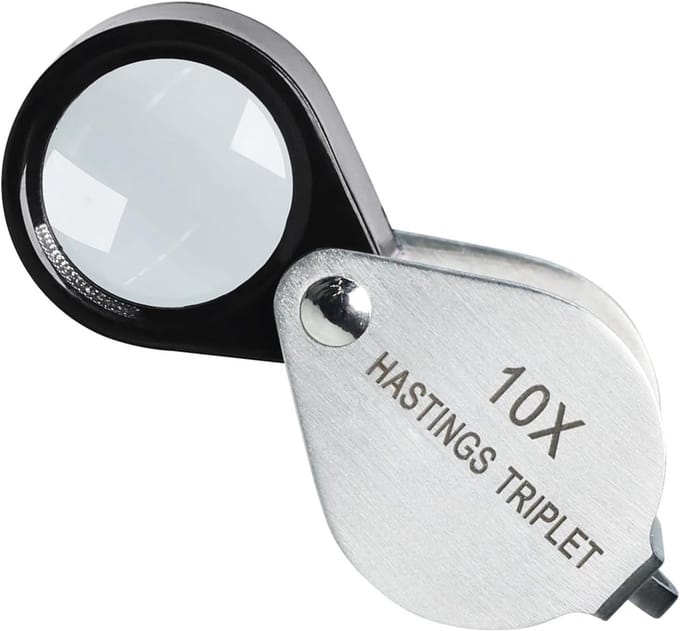 Loup 10x Vergroting met Heldere Glas voor Edelstenen, Sieraden en Horloges