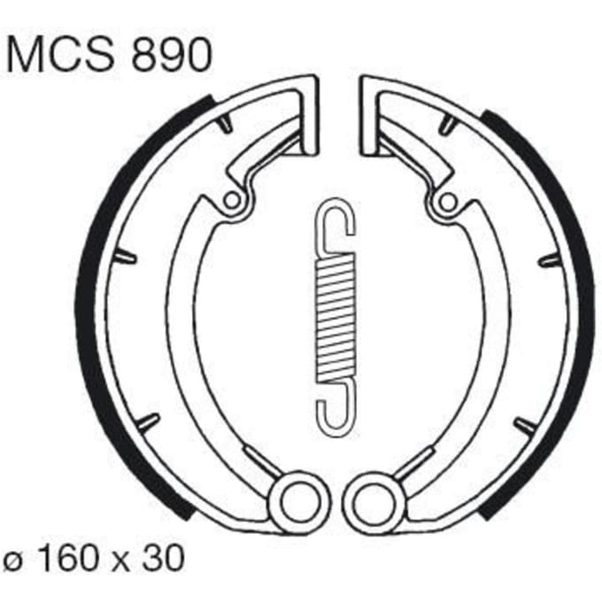 Remschoenset TRW MCS890