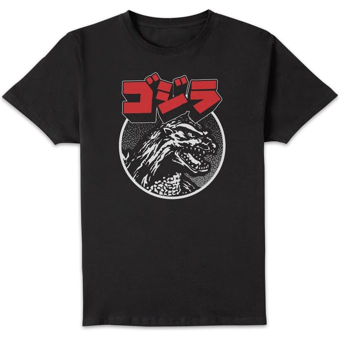 Godzilla Kanji Unisex T-Shirt - Black - XL