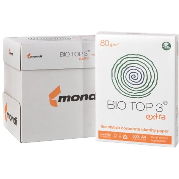 Kopieerpapier BioTop 3 A4 80gr naturel 500 vel