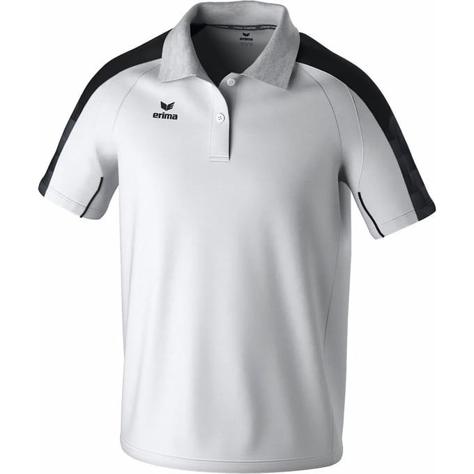 Erima Evo Star Polo Heren - Wit / Zwart | Maat: M