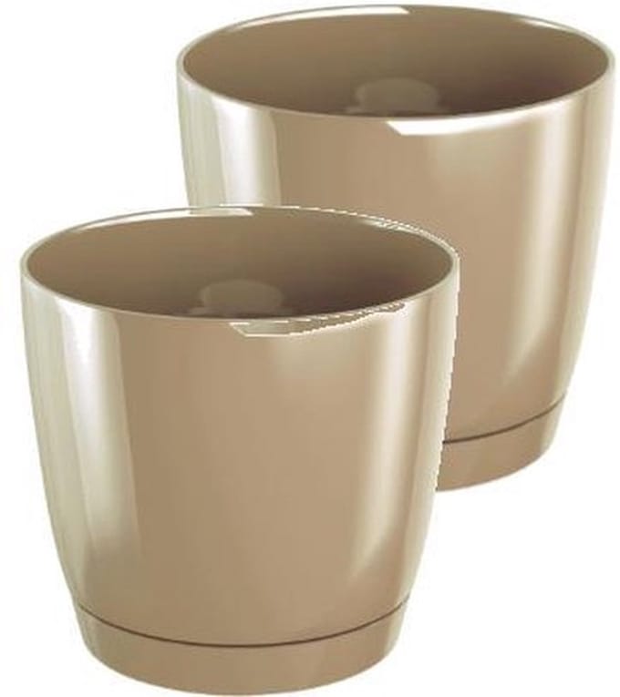 Bloempot Rond Duop 24cm MOKKA Prosperplast