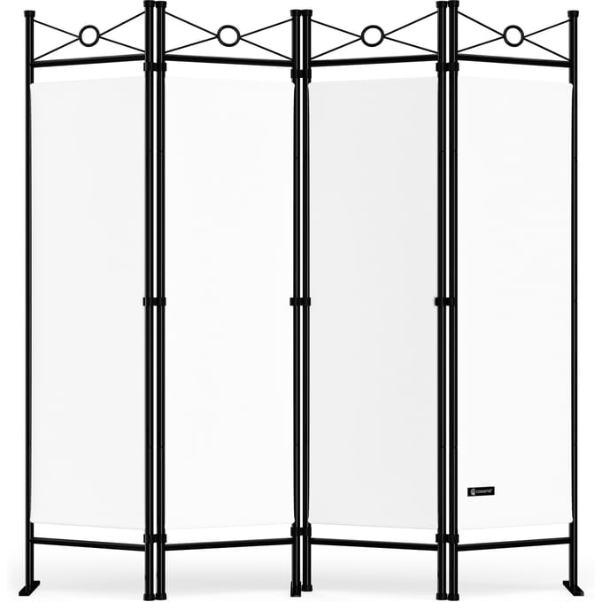 Kamerscherm Lucca wit 180x163 cm