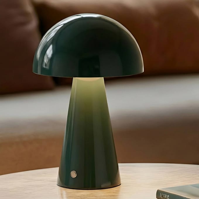 Lindby - LED tafellamp- met dimmer - 1licht - IJzer, polycarbonaat - H: 30 cm - groen - Inclusief lichtbron