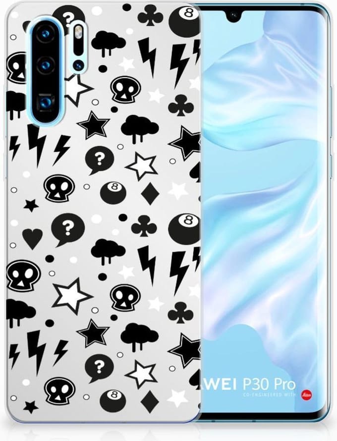 Silicone Back Case Huawei P30 Pro Silver Punk