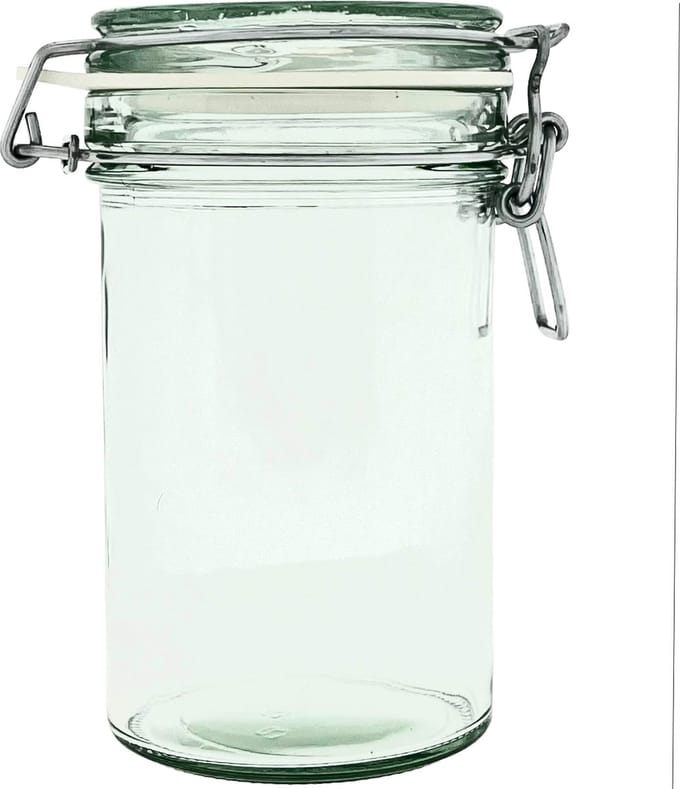 Weckpot voorraadpot beugelpot met degelijke klemsluiting - 500ml - Glas - 15 Stuks