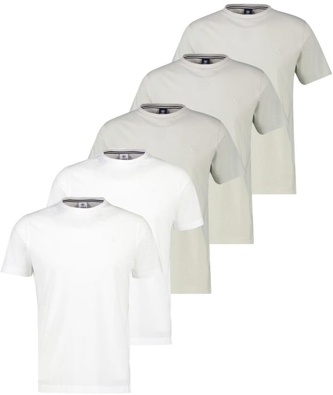 LERROS Heren t-shirt 5 pack Basic