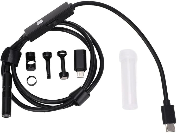 Camera 2MP 1920P HD Borescope - 8 LED-verlichting - IOS Endoscoopcamera voor Automotor - 1m / 3,3ft