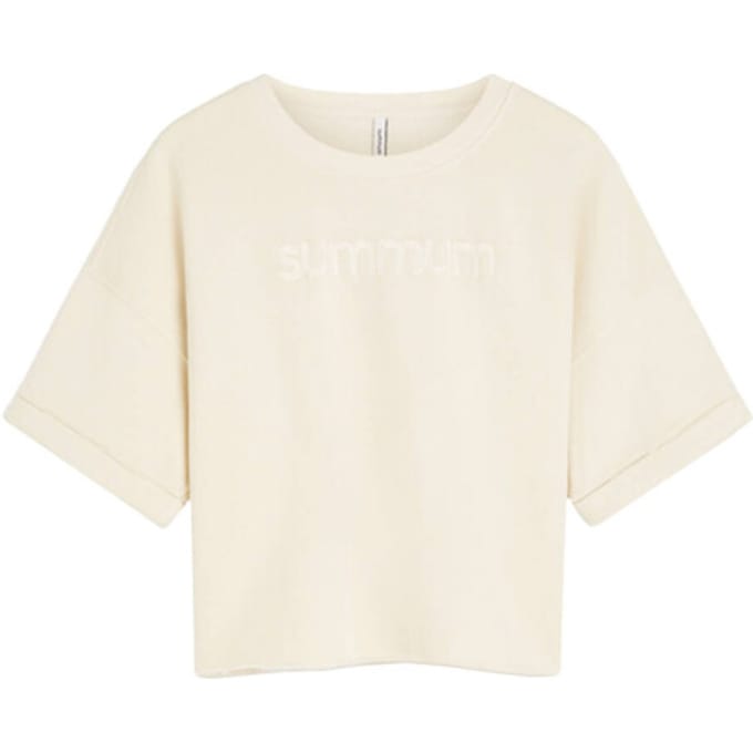 Summum top short sleeve sweat 3s5267-30775 122 ivory