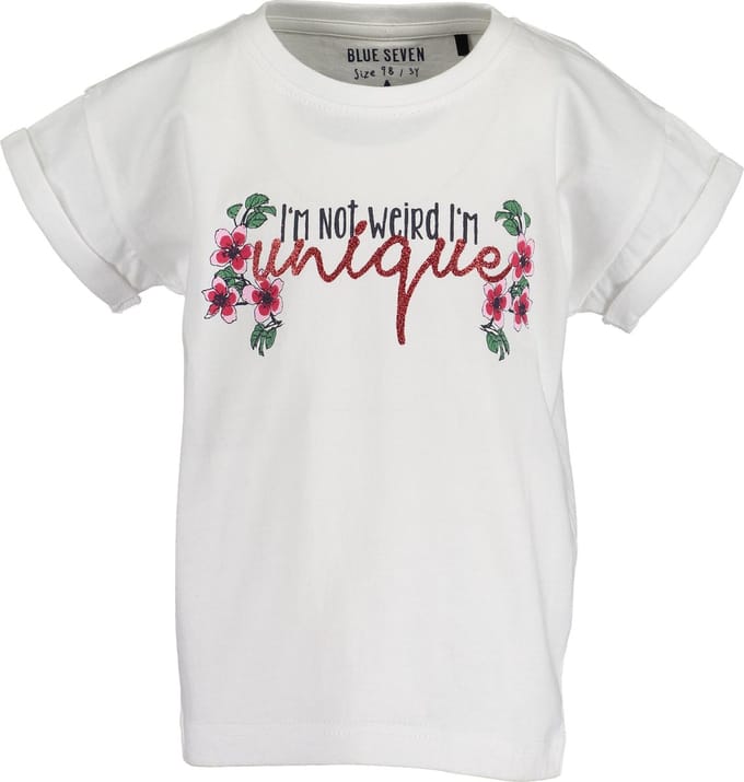 Blue Seven Meisjes T-shirt - Wit - Maat 92