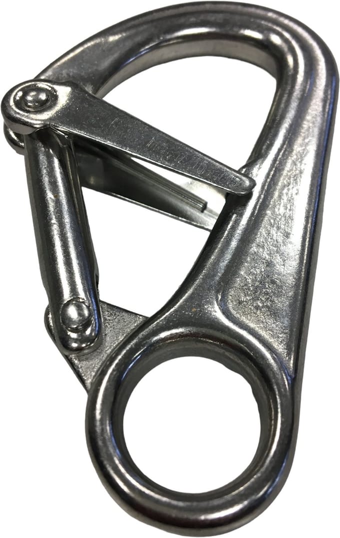 Seilflechter - Veiligheids Karabijnhaak - 110x10mm - RVS A4 - Maat: Default