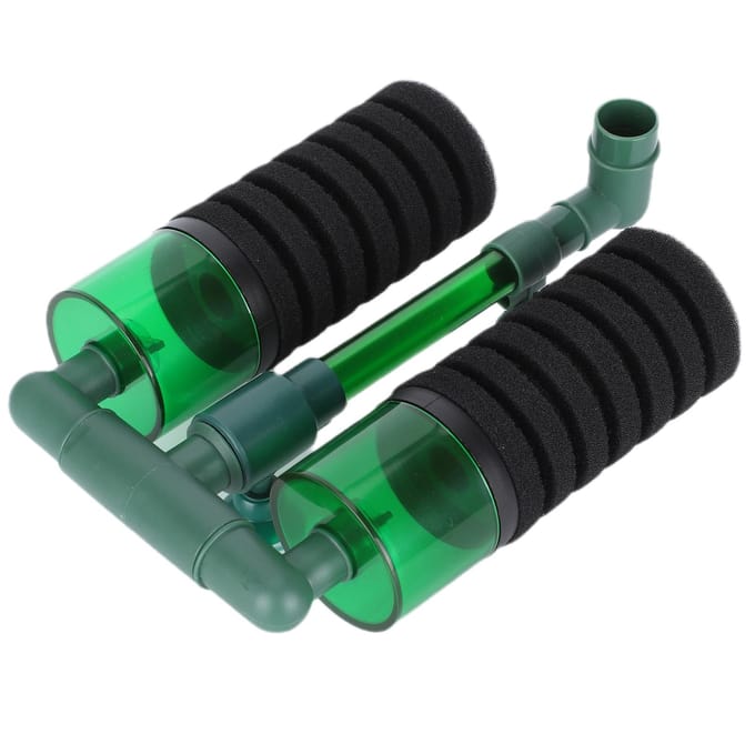 Aquarium BioChemische Dubbele Spons Reiniger Filter Vissentank Dompelbaar Schuimfilter(QS100A S met black
