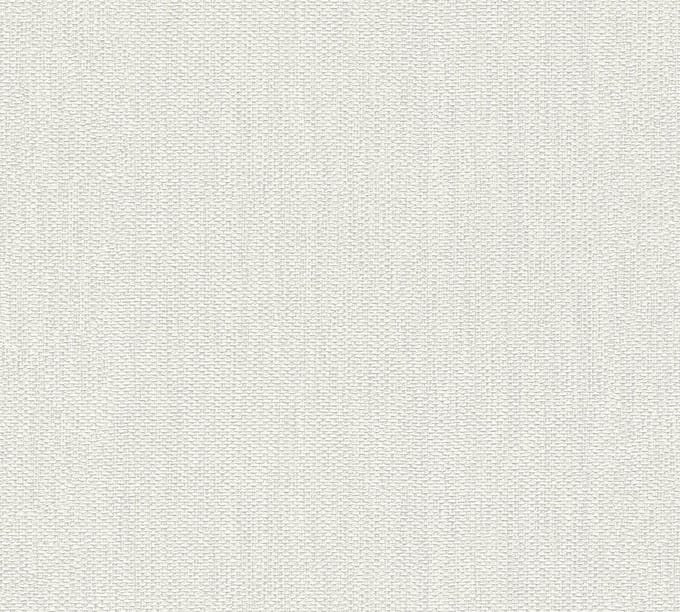 LINNENLOOK BEHANG | Structuur - Wit Zilver - A.S. Création Casual Living