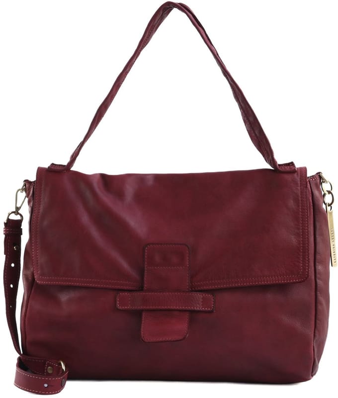 CATERINA LUCCHI Leren schoudertas Maria Shoulder Bag Cardinale donkerrood