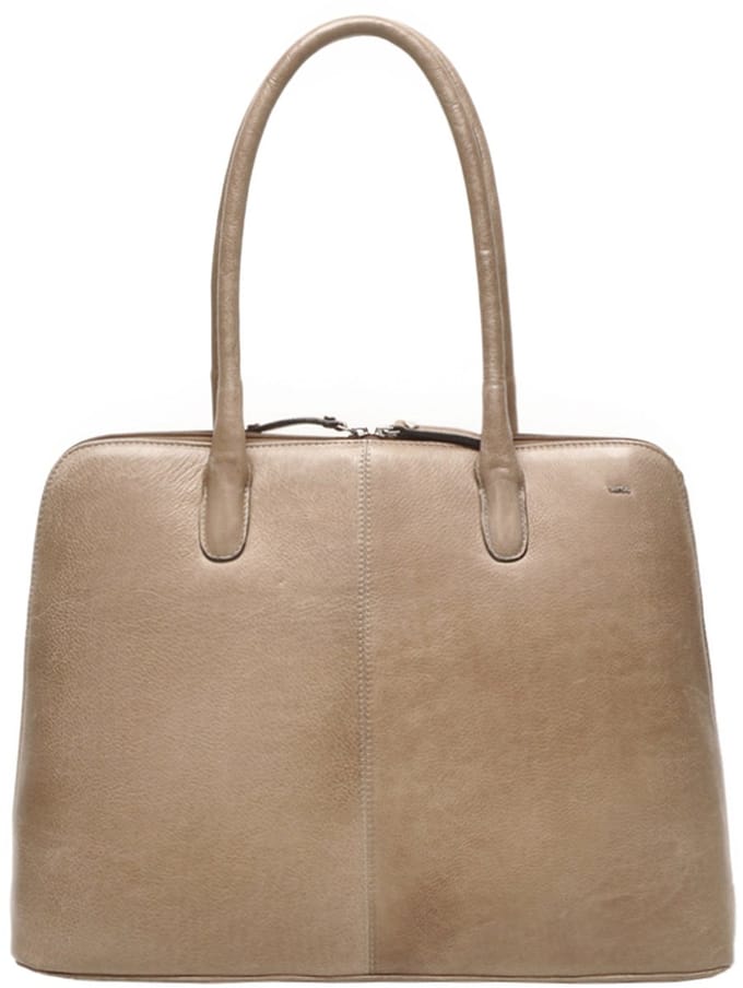 Berba | Lucca | Laptoptas 15.6 inch | Werktas | Dames | Taupe | Leer