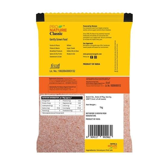 Sel gemme rose Pro Nature (Cristaux) 500g