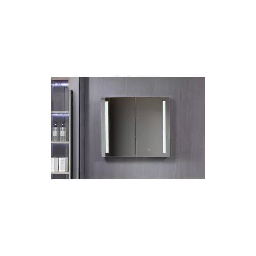 Spiegelkast badkamer met led verlichting 80 (b) x 70 cm (h) 15 cm diep - gemonteerd geleverd