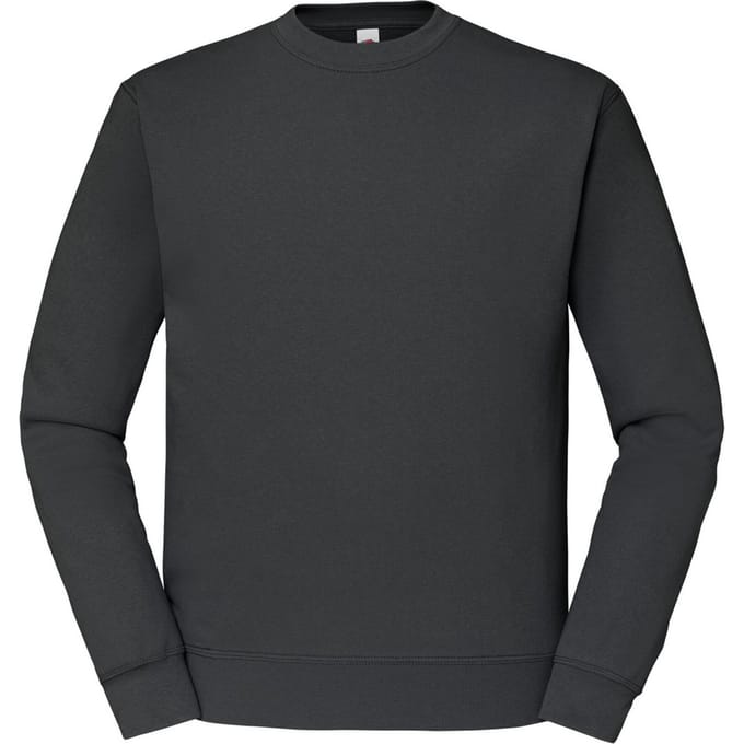 Fruit of the Loom Heren Klassiek Ingelegd Sweatshirt (Licht Grafiet)