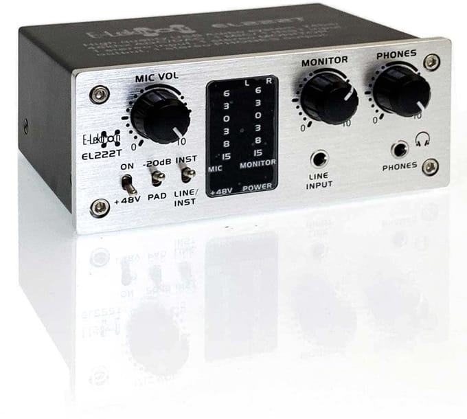 E-Lektron EL222T USB audio-interface met fantoomvoeding