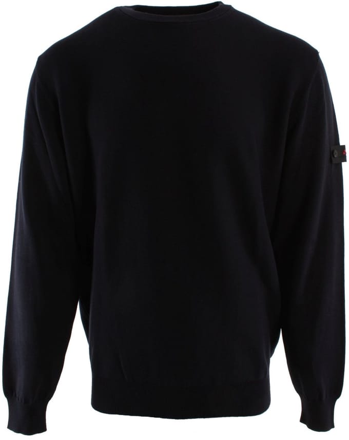 Merino Wool Crew Neck Sweater - Blue