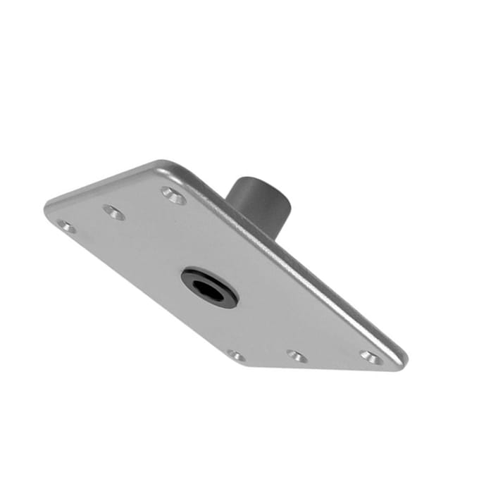 Bootstoelbasis Aluminiumlegering Marine Bootstoelbevestiging Bootstoel Sokkelbasis met 34 inch Pinpaal gray