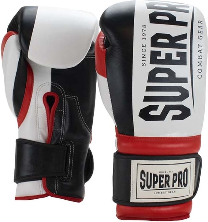 Super Pro Combat Gear (thai)Bokshandschoenen Bruiser Zwart/Rood/Wit 18oz