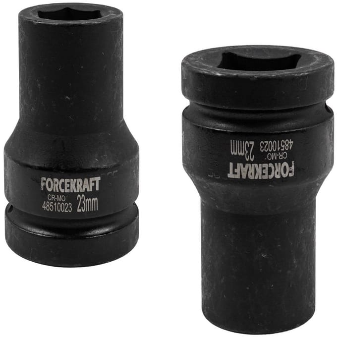 Forcekraft - Slag Dopsleutel 1" - 23mm - Zeskant - Diep