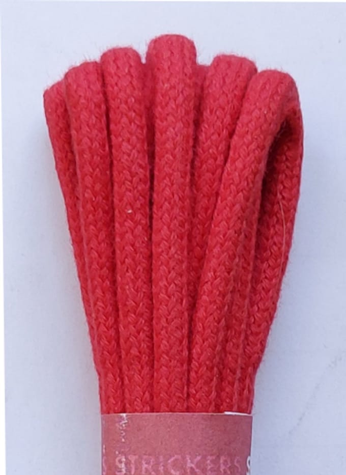 Strickers Veter - Rood - Extra Dik Rond - Lengte 120 cm - Dikte 4,5 mm - Schoenveter