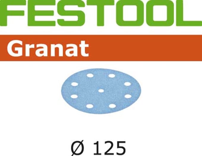 Festool Slijpschijven Garnet STF D125/8 P400 GR/100 - 497177