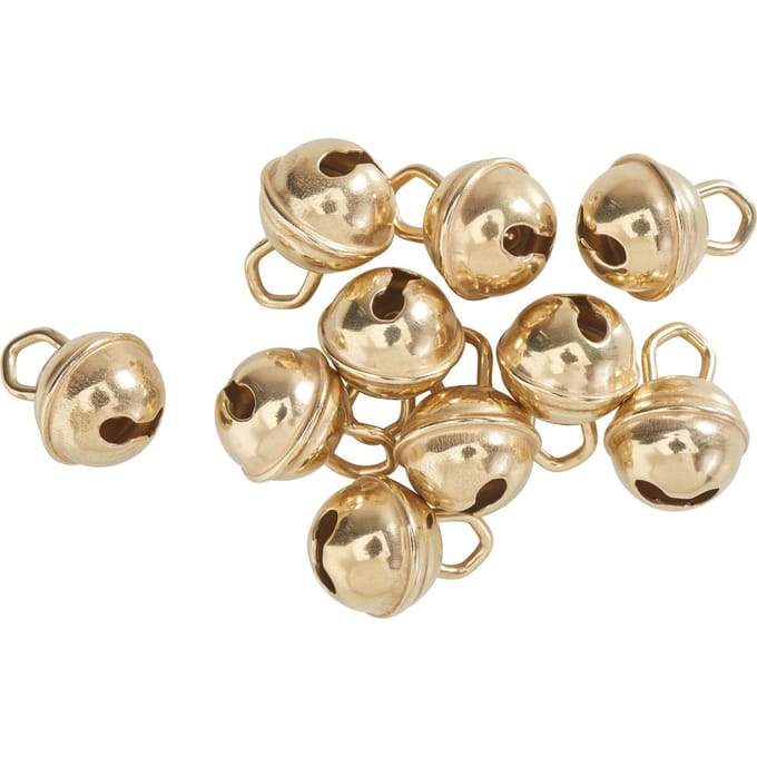 Bellen, 9 mm, goud