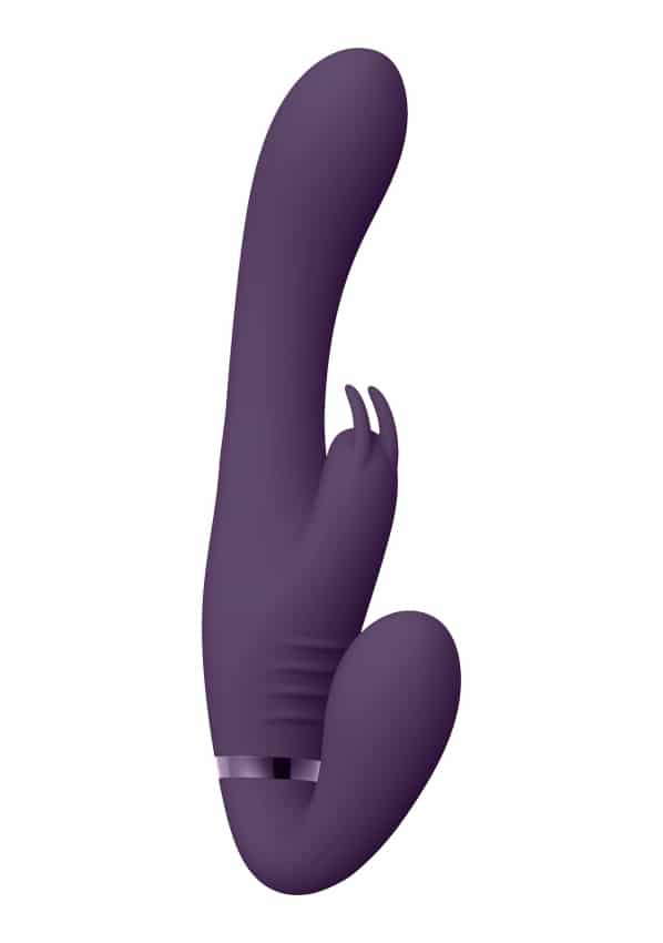 VIVE by Shots - Suki - Vibrating Strapless Strap-on Rabbit - Purple