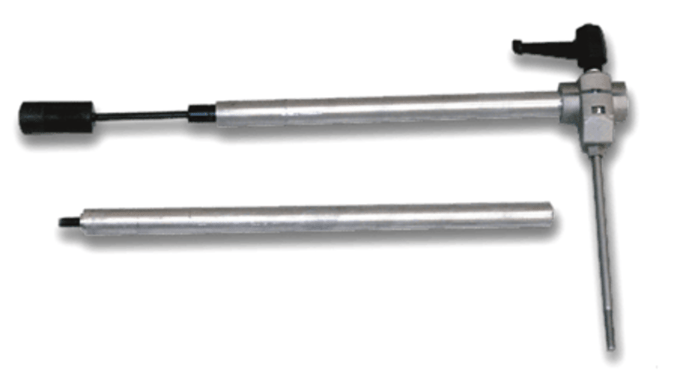 Centering device with handle -