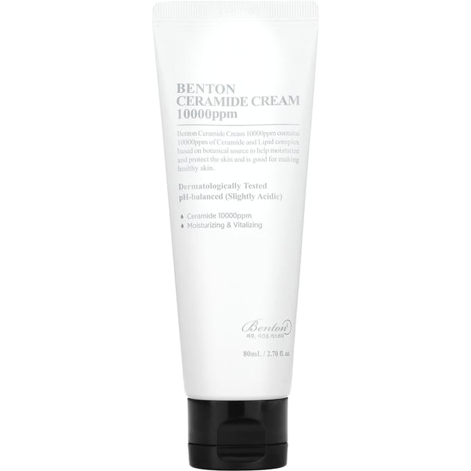 Benton, Ceramide Cream 10,000 ppm, 2.7 fl oz (80 ml) white