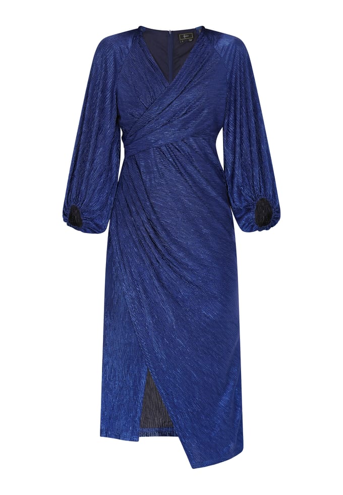 Faina Jurk Dames blauw